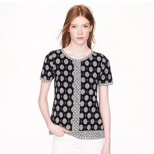 J.Crew Mixed Print Tee